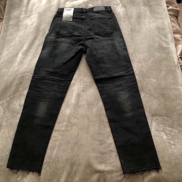 Monkey Ride Mid Rise Faded black jeans women Size 7 - Picture 4 of 4